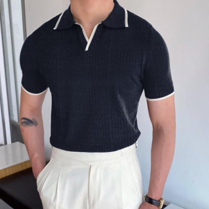 Mercellini V Collar Polo Shirt