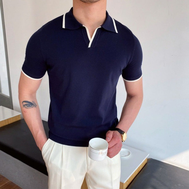 Mercellini V Collar Polo Shirt