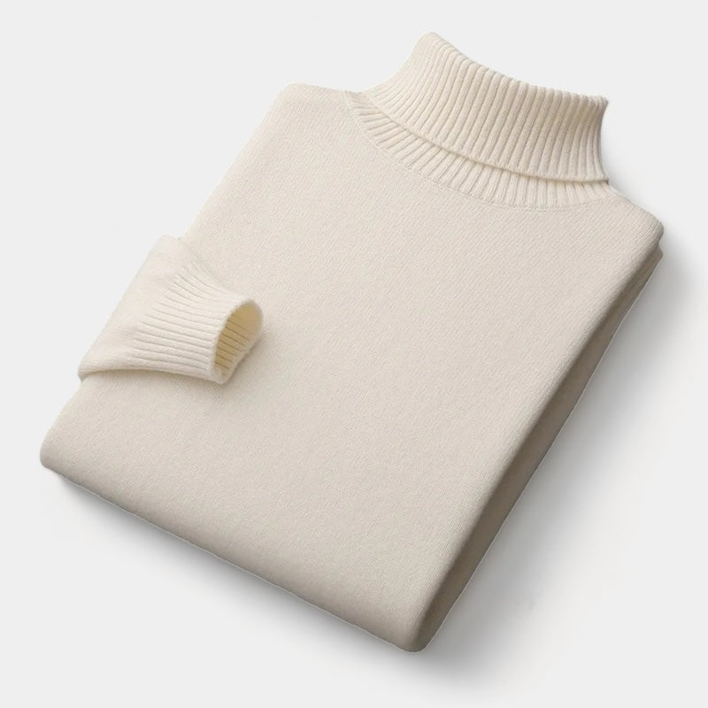 Mercellini Merino Wool Turtleneck Sweater