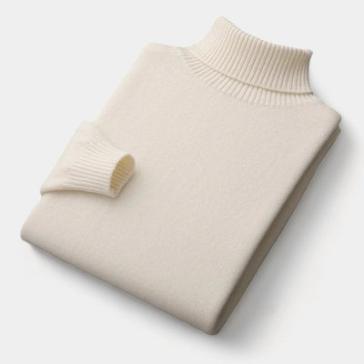 Mercellini Merino Wool Turtleneck Sweater