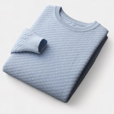 Mercellini Merino Wool Checkered Sweater