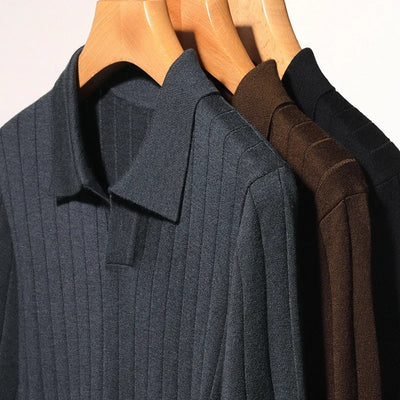 Mercellini Long Sleeve Polo Shirt