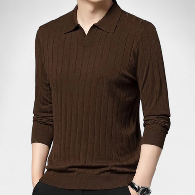 Mercellini Long Sleeve Polo Shirt