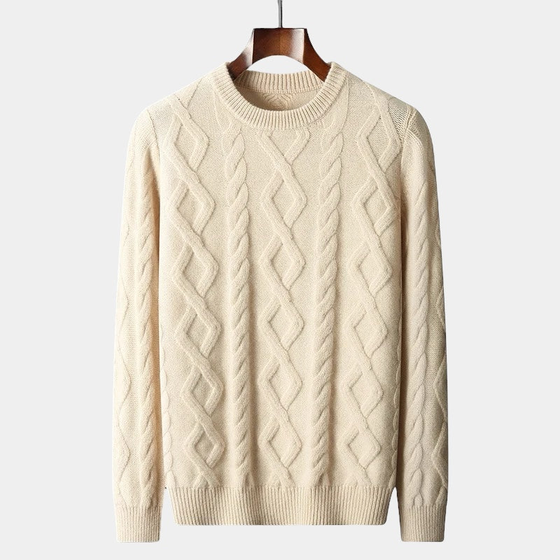 Mercellini Merino Wool Padded Knitted Sweater