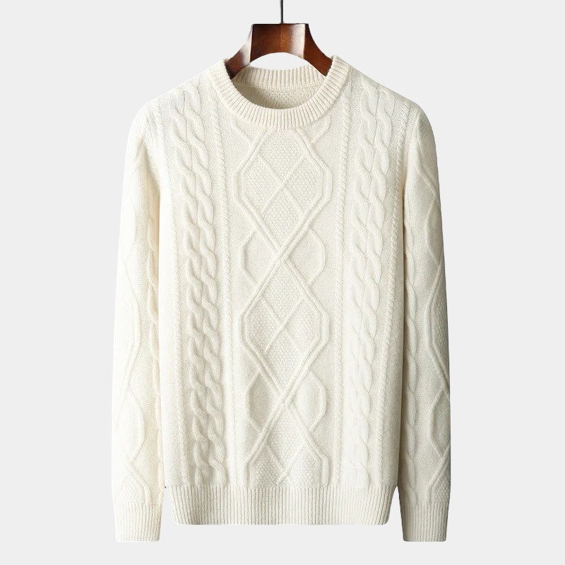 Mercellini Merino Wool Tressed Sweater