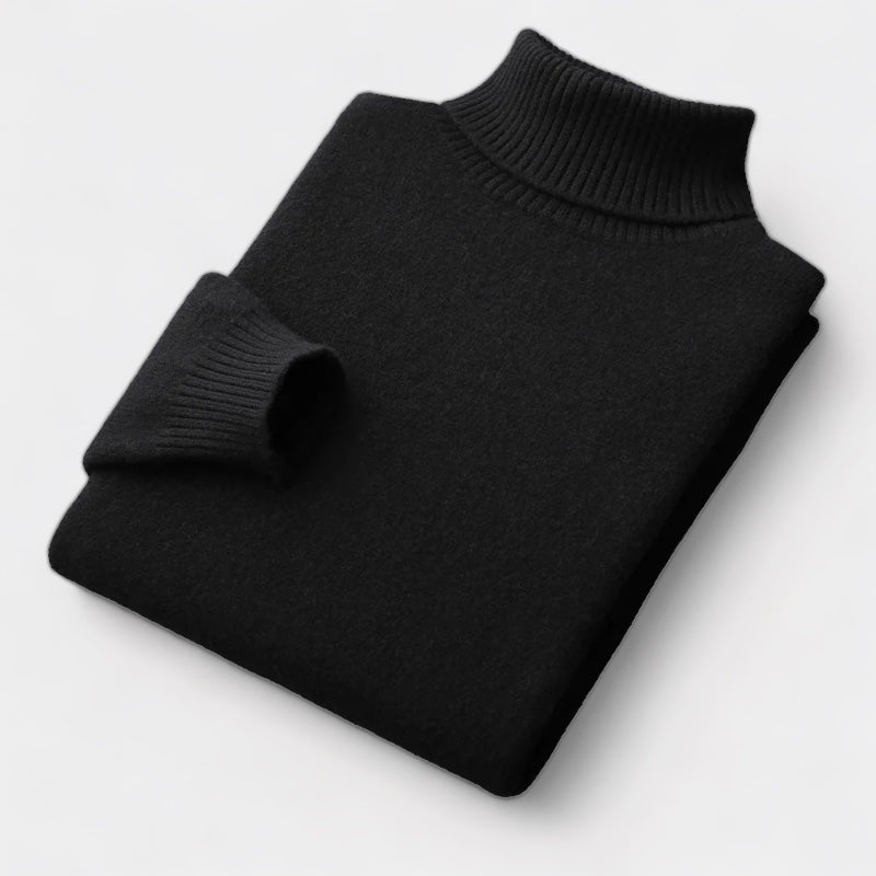Mercellini Merino Wool Turtleneck Sweater