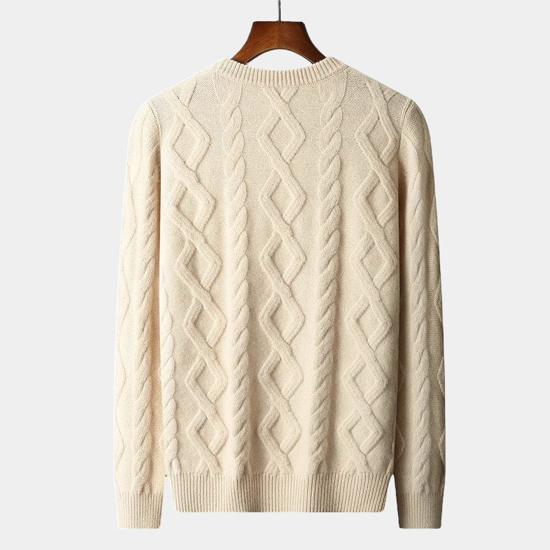 Mercellini Merino Wool Padded Knitted Sweater