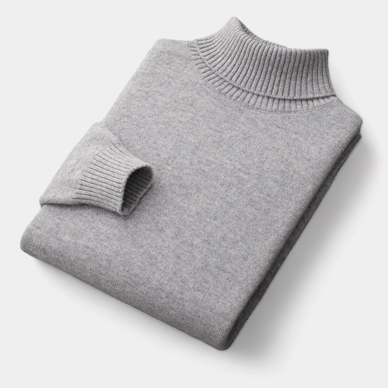 Mercellini Merino Wool Turtleneck Sweater