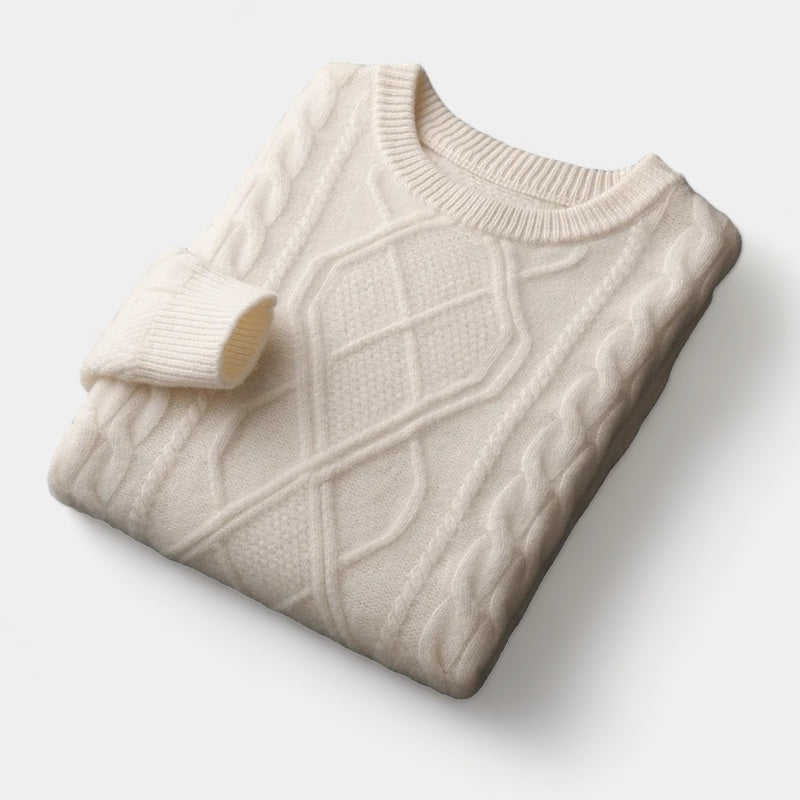 Mercellini Merino Wool Tressed Sweater