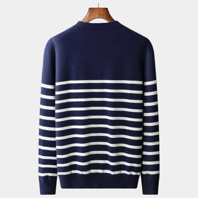 Mercellini Merino Wool Navy Sweater