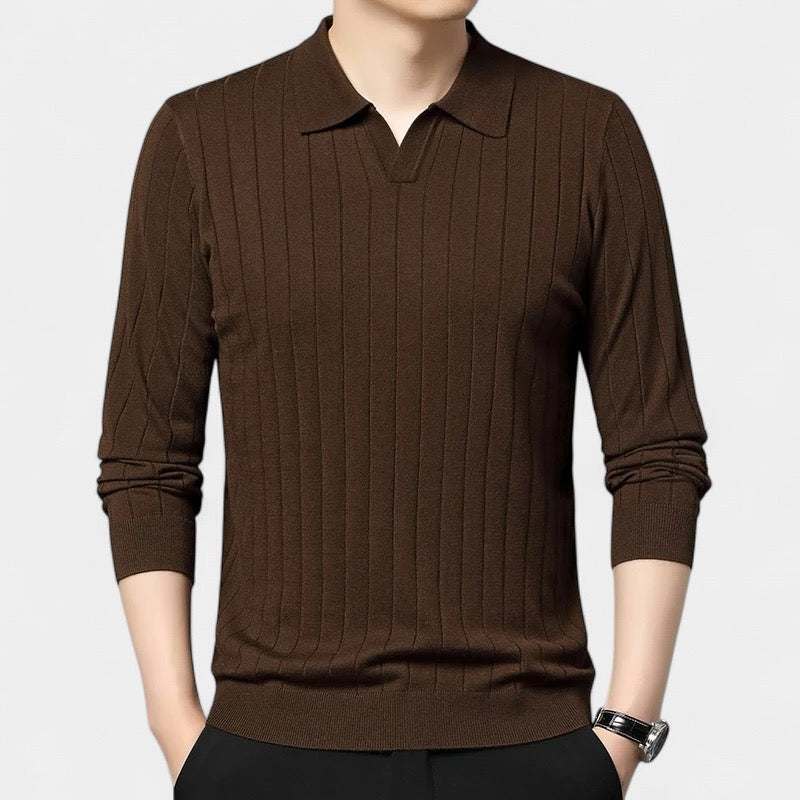 Mercellini Long Sleeve Polo Shirt