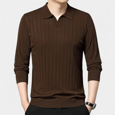 Mercellini Long Sleeve Polo Shirt