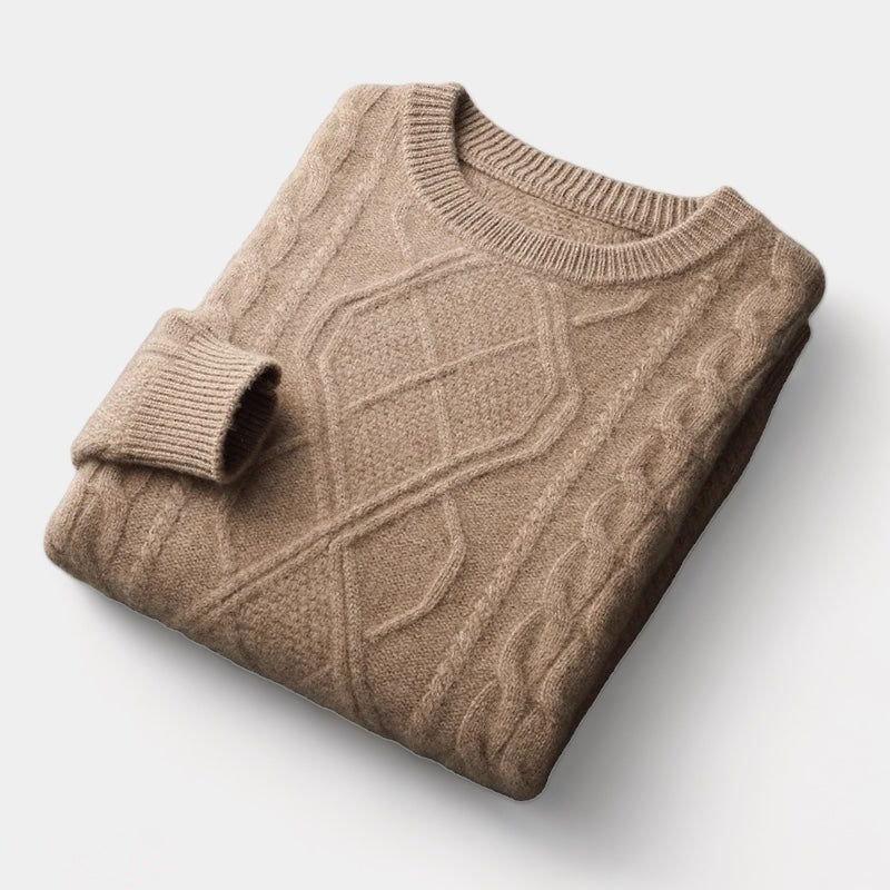 Mercellini Merino Wool Tressed Sweater