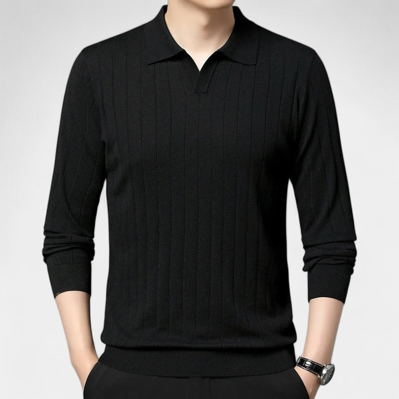 Mercellini Long Sleeve Polo Shirt