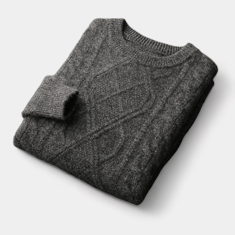 Mercellini Merino Wool Tressed Sweater