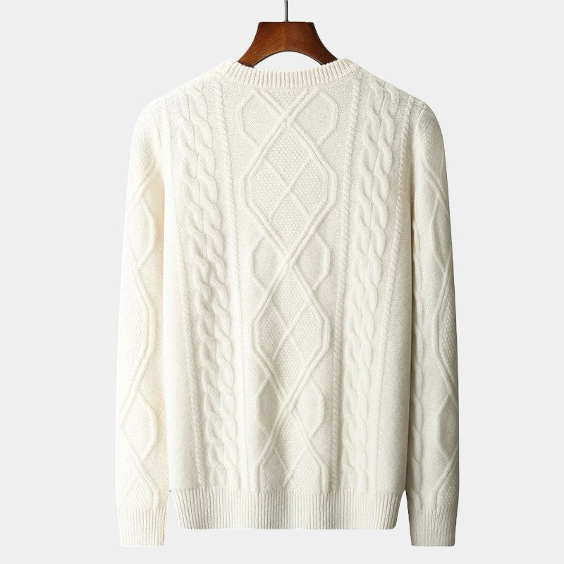 Mercellini Merino Wool Tressed Sweater