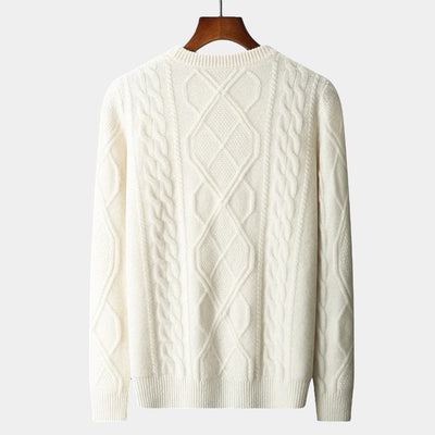 Mercellini Merino Wool Tressed Sweater
