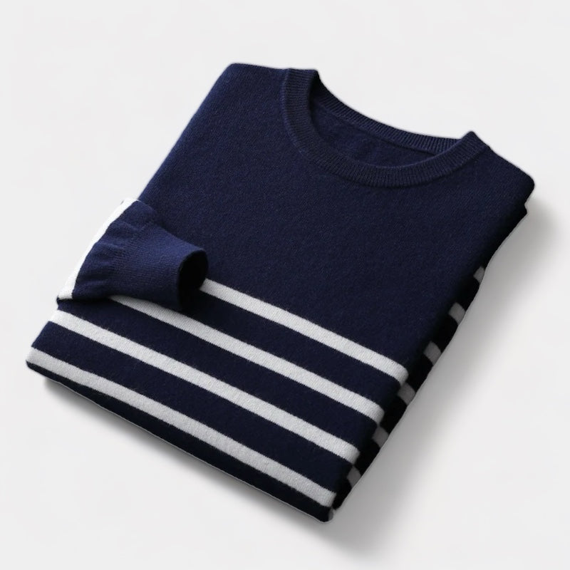 Mercellini Merino Wool Navy Sweater