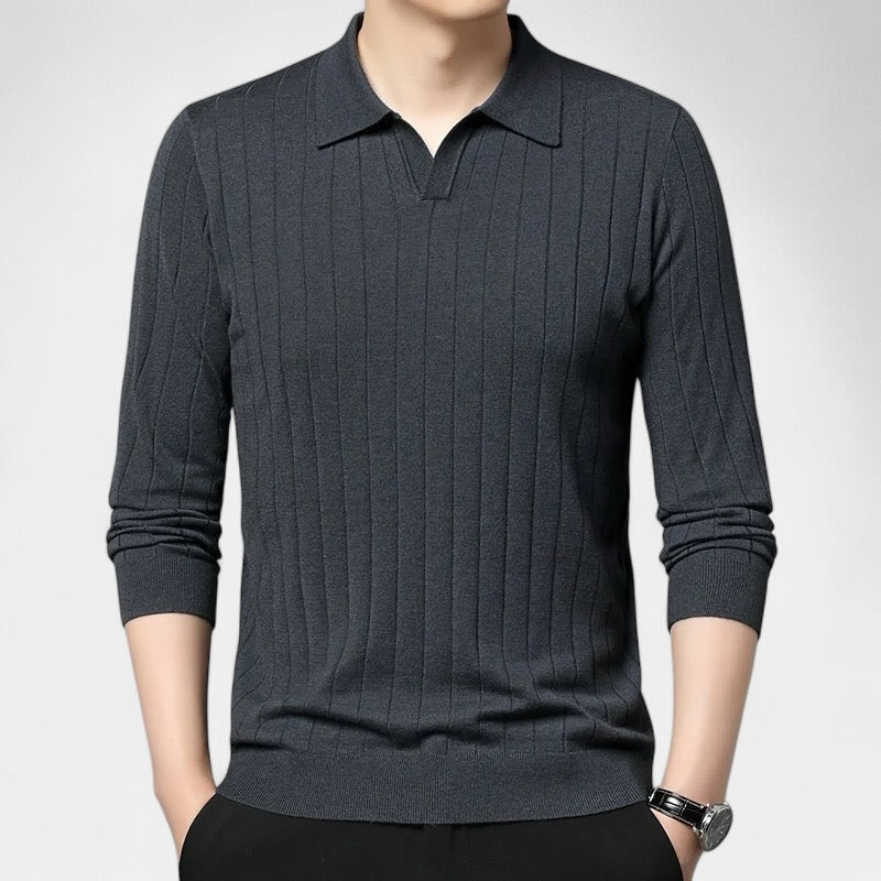 Mercellini Long Sleeve Polo Shirt