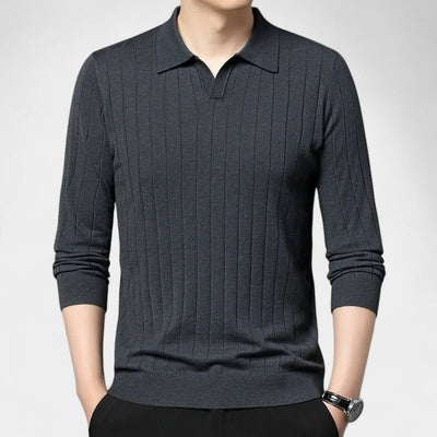 Mercellini Long Sleeve Polo Shirt