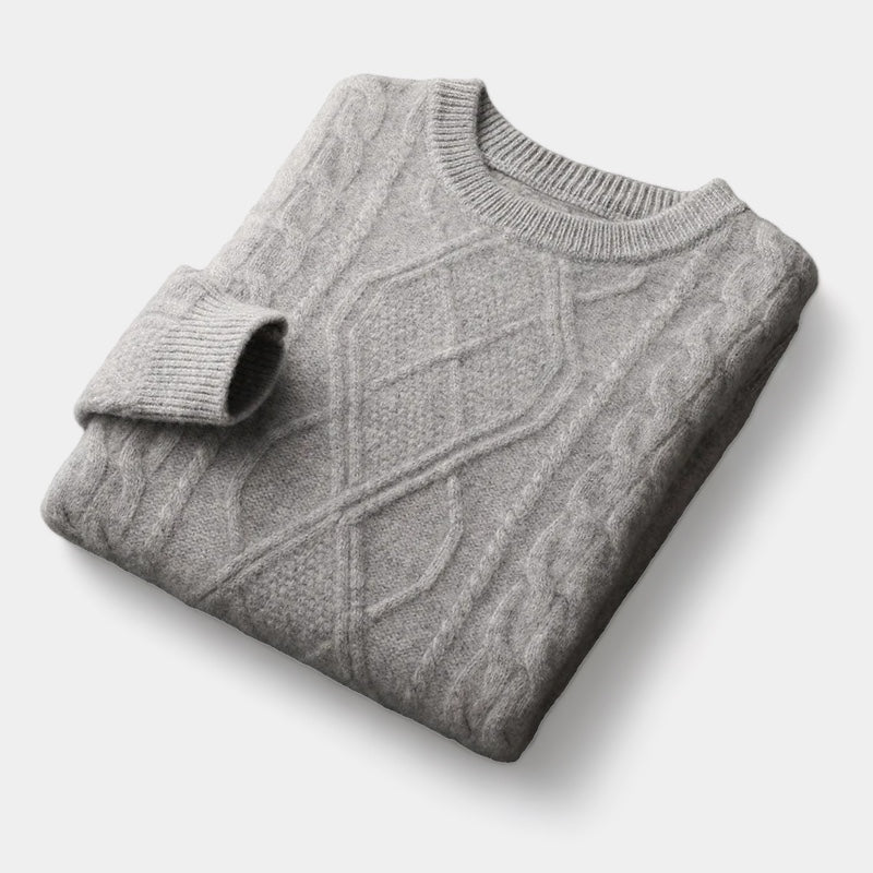 Mercellini Merino Wool Tressed Sweater