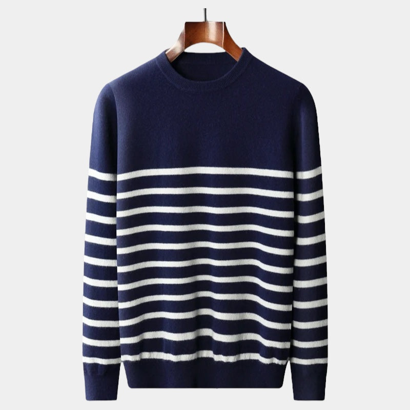 Mercellini Merino Wool Navy Sweater