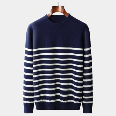 Mercellini Merino Wool Navy Sweater