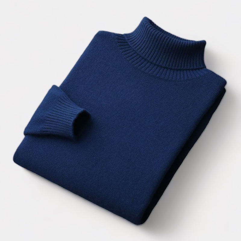 Mercellini Merino Wool Turtleneck Sweater