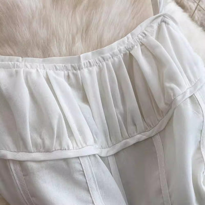 Cream Floral Corset Dress