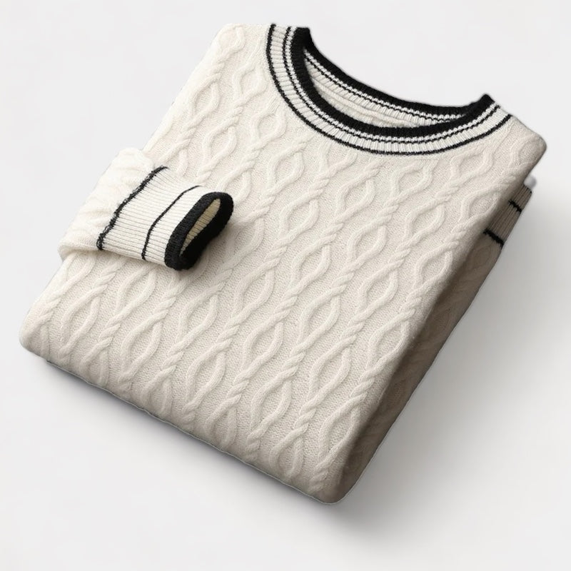 Mercellini Merino Wool Round Neck Sweater