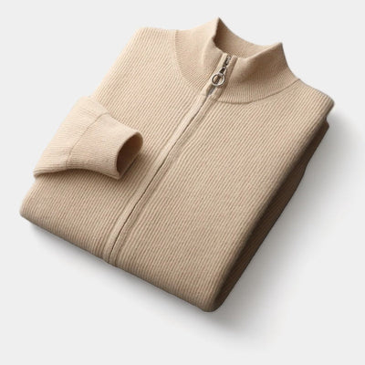 Mercellini Merino Wool Zip Sweater