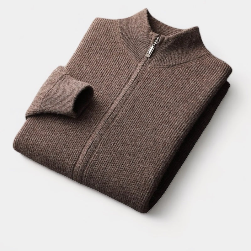 Mercellini Merino Wool Zip Sweater