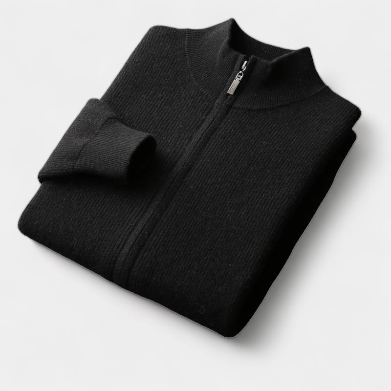 Mercellini Merino Wool Zip Sweater