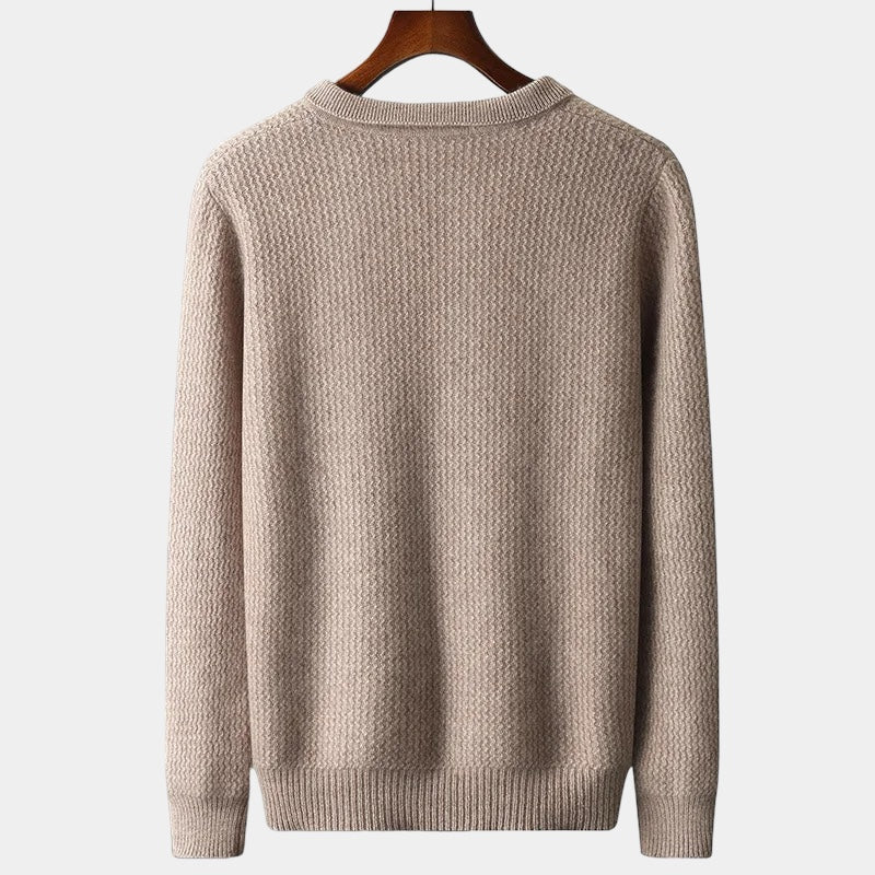 Mercellini Merino Wool Flap Collar Sweater