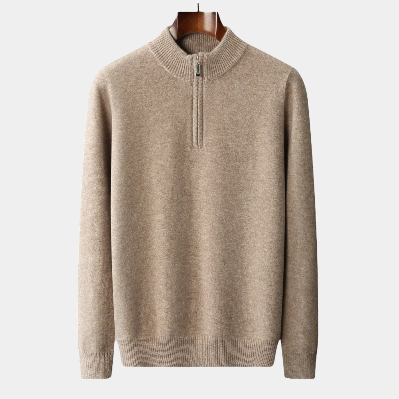 Mercellini Merino Wool Quarter-Zip Sweater