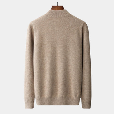Mercellini Merino Wool Quarter-Zip Sweater