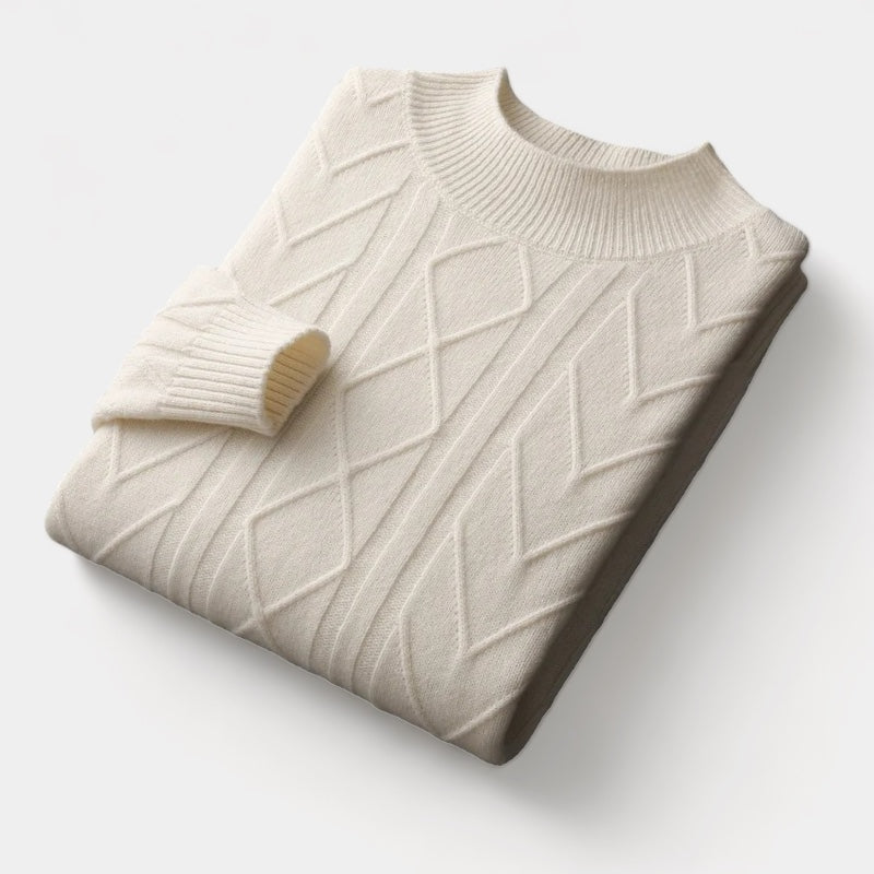 Mercellini Merino Wool Tressed Sweater