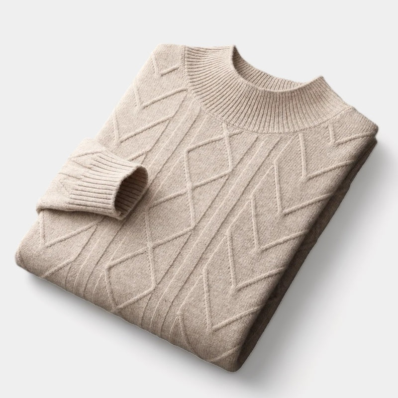 Mercellini Merino Wool Tressed Sweater