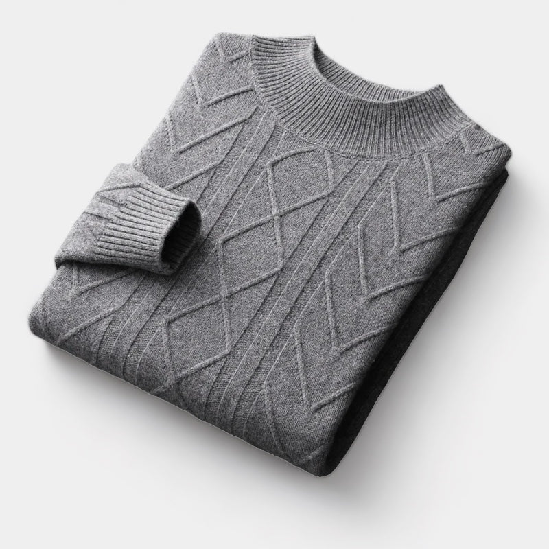Mercellini Merino Wool Tressed Sweater