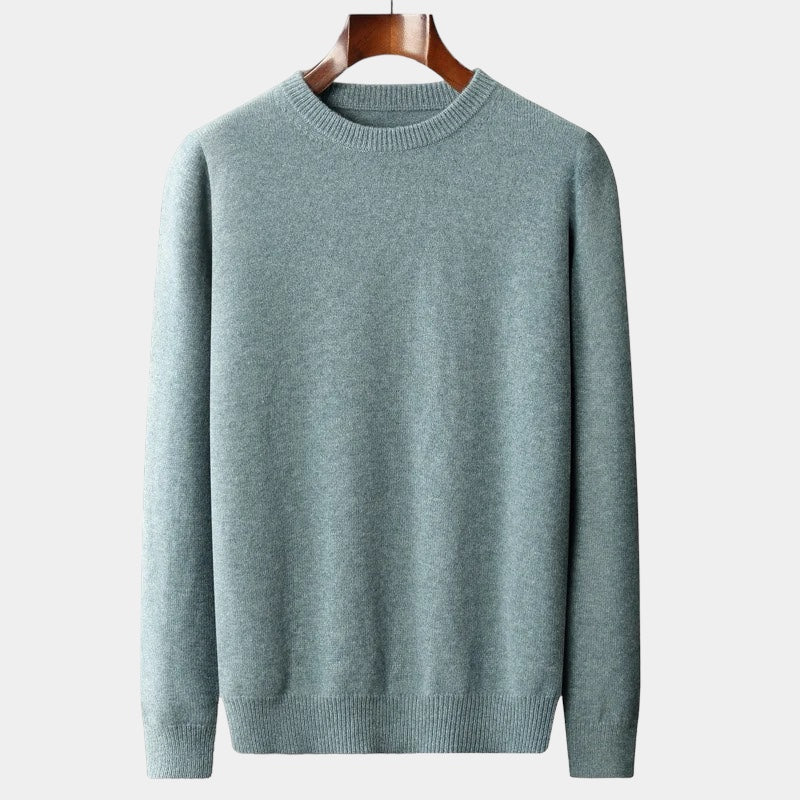 Mercellini Merino Wool Round Collar Sweater