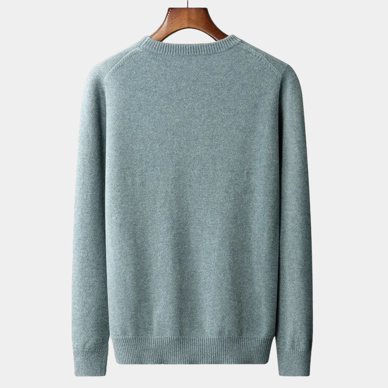 Mercellini Merino Wool Round Collar Sweater