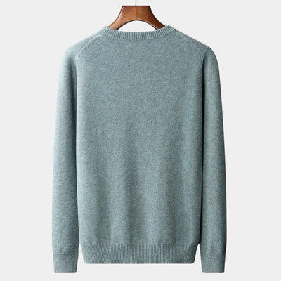 Mercellini Merino Wool Round Collar Sweater