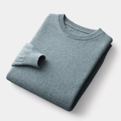 Mercellini Merino Wool Round Collar Sweater