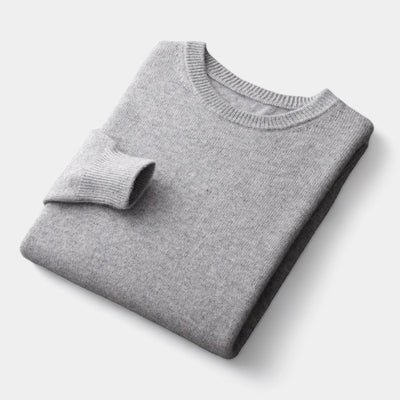 Mercellini Merino Wool Round Collar Sweater