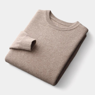 Mercellini Merino Wool Round Collar Sweater