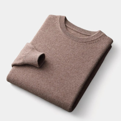 Mercellini Merino Wool Round Collar Sweater