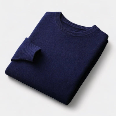 Mercellini Merino Wool Round Collar Sweater
