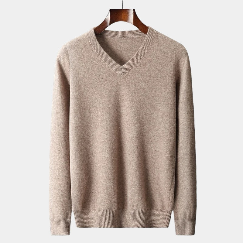 Mercellini Merino Wool V-Neck Sweater