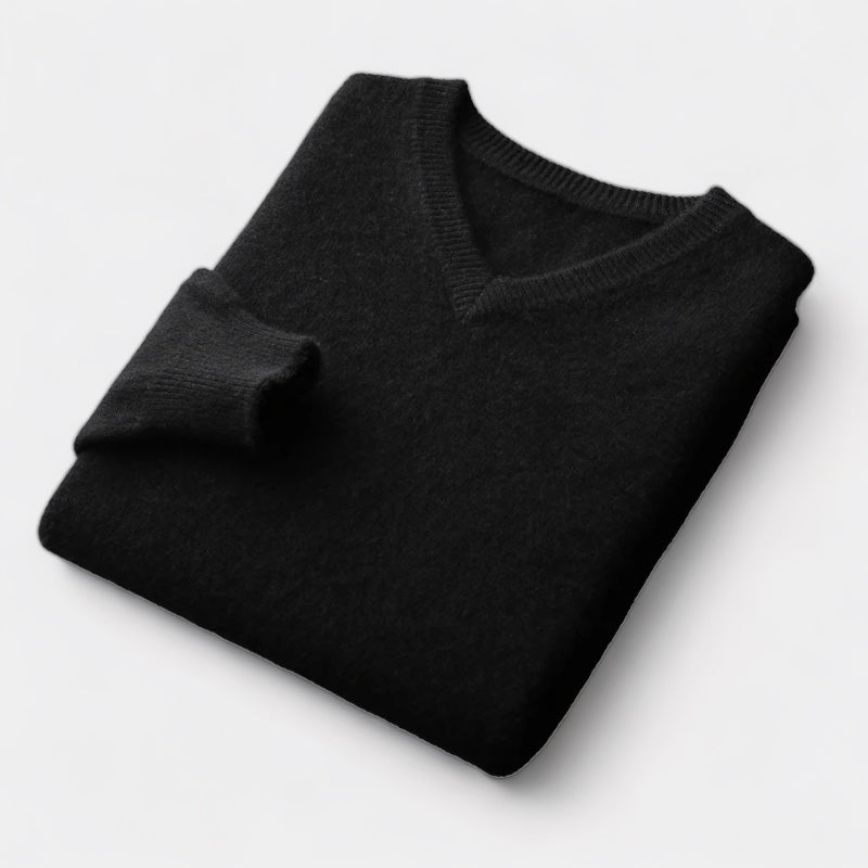 Mercellini Merino Wool V-Neck Sweater