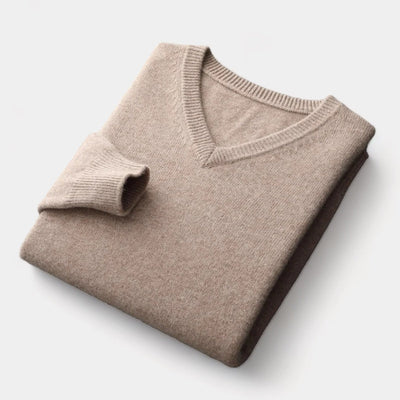 Mercellini Merino Wool V-Neck Sweater